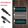 KOTARBAU® Hasp 200mm Security Hasp Powder Coating Device Padlock Steel