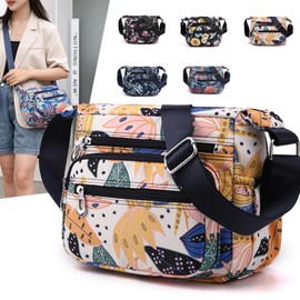 Wafybsre Ladies Floral Handbag, Shoulder Bag, Crossbody Bag, Multi Pockets, Travel Bag (Peony)