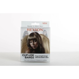 Revlon New Revlon Clip-Lok Secure Clip On Long Straight Bangs Dk Blonde.