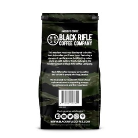 Black Rifle Coffee Company Just Black, Medium Roast Ground Coffee, 18 OZ Bag