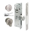SUMBIN Storefront Door Mortise Lock Hook Deadbolt & Cylinder Combo,