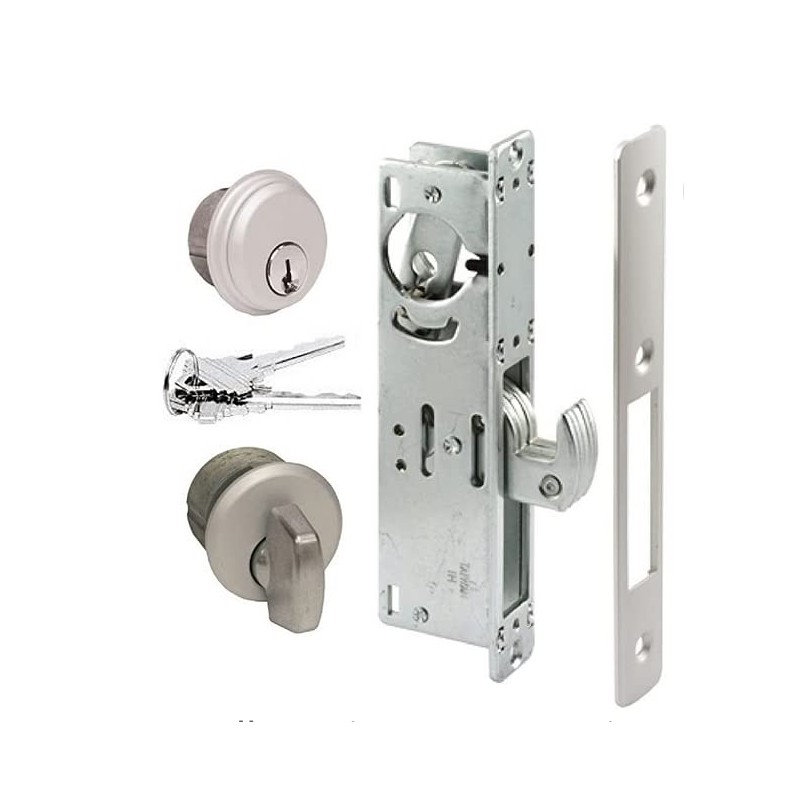 SUMBIN Storefront Door Mortise Lock Hook Deadbolt & Cylinder Combo,