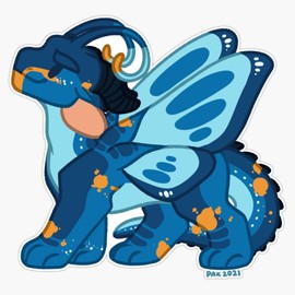 Swordtail - Wof Wings of Fire Bumper Sticker Vinyl Decal 5"