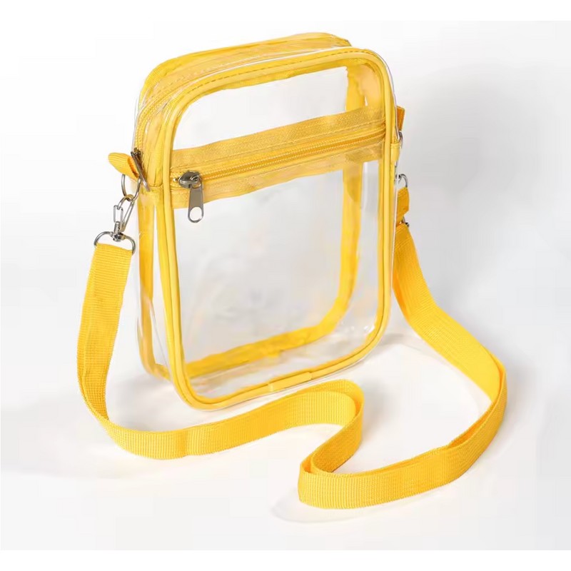 Clear Stadium Approved Crossbody Bag – Transparent PVC Shoulder Purse