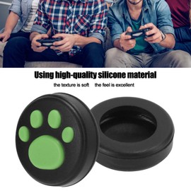 Byged 10 Tapas Agarre para el Pulgar Repuesto para Interruptor, Lindo Diseño Pata Garra Gato Negro, Funda Silicona Suave para el Pulgar, Tapa Joystick Compatible con Switch/Switch