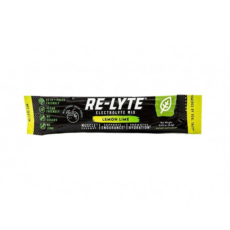 RELYTE Re-lyte Electrolyte Drink Mix Lemon Lime 15 Servings Packets