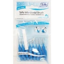 16 TEPE Interdental Brushes X-Fine 0.6 mm Blue