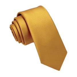 JEMYGINS Men's Necktie, Extra Narrow Skinny Tie, 2.4 inches (6 cm) Width, Youth Tie, Washable