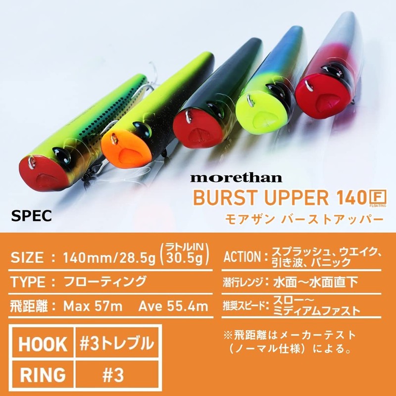 Daiwa Morethan Bar Topper 5.5 inches (140 mm) F Rattlin,