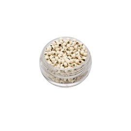 KOCONI 200pcs Nano rings Nano beads Micro Rings Micro Beads Rings Micro Nano Beads Nano Ring 200Pcs Nano Ring #13 Light Blond