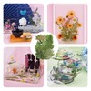 84 Pieces Dried Pressed Leaves Plant Herbarium Leaves Petals Mixed