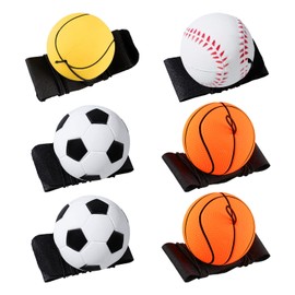 WUFGWBD 6 Pieces Of Wrist Elastic Balls With Ropes, Wrist Training Balls, Children'S Toy Balls, Elastic Rope Elastic Balls, Children'S Outdoor Toys