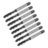 sourcing map 8pcs Metric Spiral Flute Thread Taps, M5 x