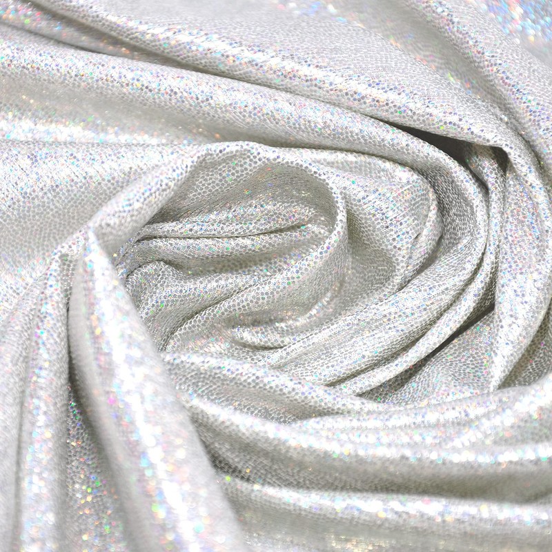 Shattered Glass Hologram Fabric by The Yard Width 58Inches Entelare