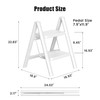 GameGem 2 Step Ladder Portable Folding Step Stool with Anti-Slip