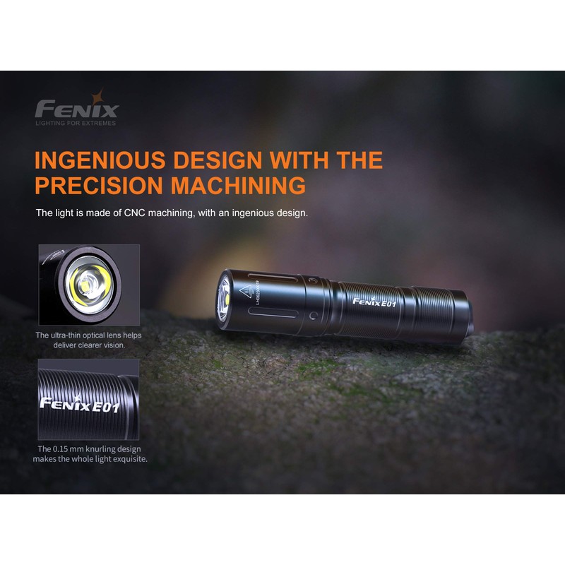 fenix E01 V2.0 AAA Keyring Light Blue Torch