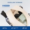 Pickleball Tote Bag Organizer with Shoe Compartment, Quilted Paddle Backpack