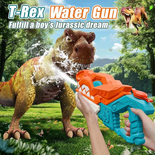 Unbranded Kids T-Rex Dinosaur Blaster Squirt Water Gun Toy Long