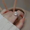 Kinretixia® Irregular Pearl Women's Silver Ring Grace Baroque Pearl Ring