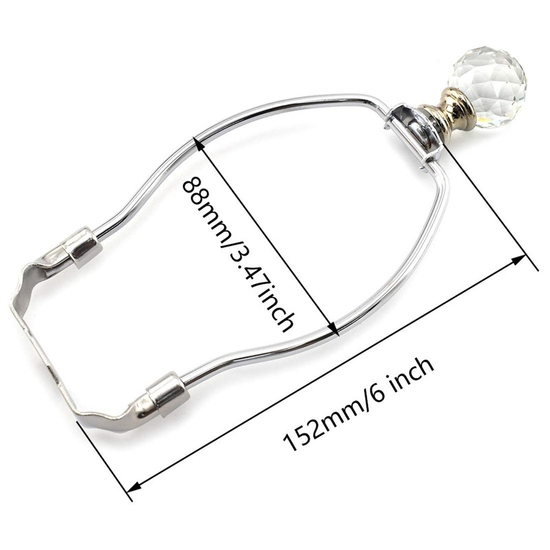 6 Inch Lamp Harp Holder, OZXNO Lamp Shade Horn Frame