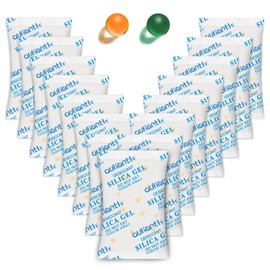 100 Pcs 2 Gram Silica Gel Packs，Food Grade Desiccant Packets with Color Indication, Desiccant Packs for Storage, Moisture Absorbers for Food, Jewelry, Shoes, Electronics Storage (100Pcs-2g)