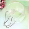 VILLFUL Round Hanging Bird Feeder Transparent Acrylic Feeding Bowl for