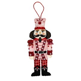 MerryStockings Felt Christmas Ornament Kit, Nutcracker Series from DIY Crafts, Sequins, Beads, Embellishments, Floss and Full Color Step by Step Instructions.