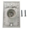 PartsBlast (2) Central Vacuum Square Door Inlet Wall Plate White