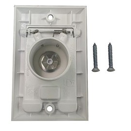 PartsBlast (2) Central Vacuum Square Door Inlet Wall Plate White for Nutone Beam VacuFlow