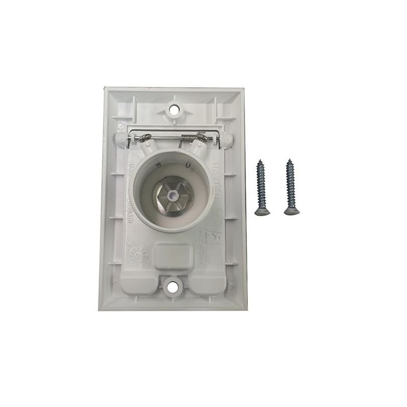 PartsBlast (2) Central Vacuum Square Door Inlet Wall Plate White