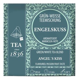White / Green Tea Blend Angel Kiss Passion Fruit Note Flavoured 50 Pyramid Bags in Sachet of 3 g