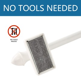 Magnetic Curtain Rods 2 Pack for Metal Doors and Windows, Multi-Use Adjustable Magnetic Rods for Small Windows Cafe Sidelight and Iron Steel Places (Adjust from 9 to 16 Inch, White)