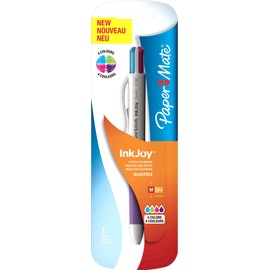 Paper Mate Inkjoy Quatro Retractable Ball Pen Medium Tip 1.0mm - Assorted Fun Colours