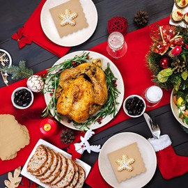 100 Pack Kraft Paper Brown Cocktail Napkins with Scalloped Edges for Party Supplies (5x5 In)