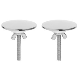 Uonlytech 2 Piezas Tapa del Orificio del Tapón del Grifo Tapón del Agujero del Lavabo Tapa De Agujero De Metal Desagüe del Fregadero De La Cocina Jabón Acero Inoxidable Placa De Orificio