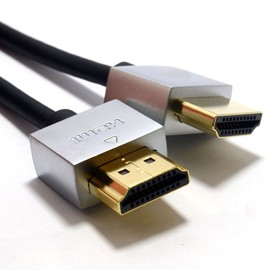 kenable Ultra Slim Low Profile HDMI High Speed Cable Gold for HD TV Metal Ends 5m [5 metres]