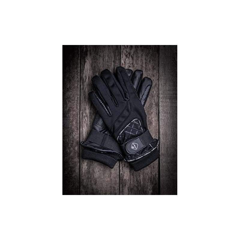 LeMieux Unisex Waterproof Lite Riding Gloves in Black - Flexible