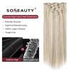 SoBeauty Clip in Hair Extensions Real Human Hair, Remy Hair