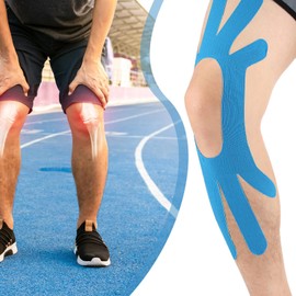 Sports Tape Pre Cut - Sports Kinesiology Tape,Breathable Kinesiology Tape Water Resistant Pre-Cut Sports Tape for Knee, Patella, and Meniscus