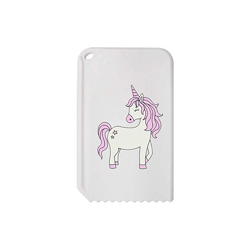 Azeeda 'Pink Haired Unicorn' Plastic Ice Scraper (IC00016795)