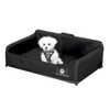 LazyBonezz Portable Dog Bed, Black
