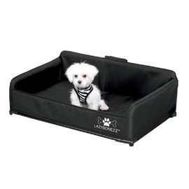 LazyBonezz Portable Dog Bed, Black