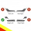 POETRYXIAO Door Handle Interior Replacement Kit, High Gloss Silver Interior