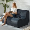 Cansunna Loveseat Bean Bag Chair, Bean Bag Couch Lazy Beanbag