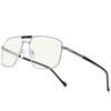 RB.Pilot Reading Glasses for Men Square Double Bridge Blue Light