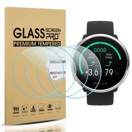 Suoman 4-Pack for Polar Ignite 2/Ignite Watch Screen Protector Tempered Glass, 2.5D 9H Hardness Screen Protector for Polar Ignite Smartwatch