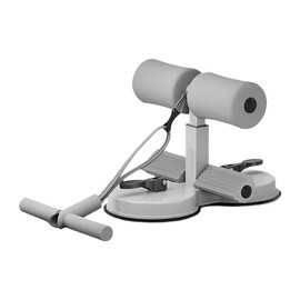 AIMALL Sit-Up Assistant with Double Suction Cup and Resistance Band Adjustable Height Foot Support Bar for Home Ab Core Leg Stretch Workout Fitness Equipment 9.44x7.87in