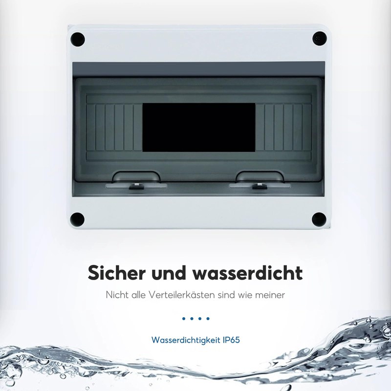 Surface-Mounted Fuse Box, Distribution Box Surface-Mounted, IP65 Fuse Box, Dustproof,
