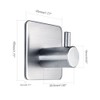 Fotosnow Adhesive Towel Hooks Heavy Duty Wall Hooks Waterproof Stainless