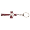 Cross Keychain Peace Bird Vibrant Colors Strong Alloy Skin Friendly